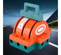 Fafeicy Double Throw Disconnect Switch, Orange Red, Compact Electric Supplies for Dual Circuit Switching, Rated 32A, Ideal for Industrial and Household Use (3P 32A)