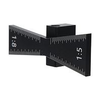Fafeicy Dovetail Jig, Aluminum Alloy Dovetail Marking Device with 1: 5, 1: 8 Slopes for Both Softwood and Hardwood Applications, Scribing Gauge