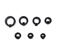 Fafeicy Drill Bit Stop Collar Set Depth Limiter Spacing Ring Positioner 3-12mm Carbon Steel with Hex Wrench for Clamping Device