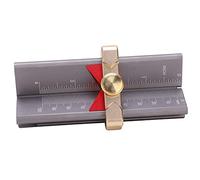 Fafeicy Drill Depth Measuring Gauge Drill Bit Height Gauge Stop Collar Setter with Magnet Inch Scale for Woodworking Router Table Saw 0-100mm 55 Degree Angle