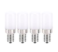 Fafeicy E14 LED Fridge Light Bulb, 2W T18 200LM 360 Degree Soft Light for Refrigerator Hood Cabinet Oven (Warm)