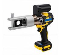 Fafeicy Electric Hydraulic Crimping Tool, 90KN Battery Powered Lug Crimper with 12 Hex Dies 10-300mm² for 18V Batteries