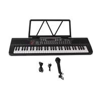Fafeicy Electric Keyboard Piano, Plastic with Dual Speakers, 61 Key Professional Electric Piano for Beginners and Kids