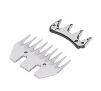 Fafeicy Electric Sheep Shear Blades 9 Tooth High Carbon Steel Wool Clipper Blades for Sheep Alpacas and Thick Fur Animals