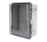 Fafeicy Electrical Junction Box ABS Plastic Electrical Enclosure IP67 160 X 210 X 100mm with Hinged Cover Mounting Plate Wall Brackets for Smart Home Irrigation Boat Projects