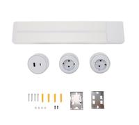 Fafeicy Electrical Outlet Power Track, Aluminum Under Cabinet