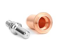 Fafeicy Electrode Nozzle Kit for PT60 Torch 10PCS Copper 52582 51312 Replacement Welding Consumables for Metal Cutting Professionals