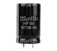 Fafeicy Electrolytic Capacitor 450V 220uF 10Pcs Kit, Radial Electronic Component Set for Circuit Repair and Projects, High Temperature -25 to 221F