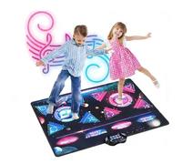 Fafeicy Electronic Dance Mat for Kids with 8 Game Modes Dual Player Interactive Music Pad Quiet Birthday Gift