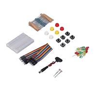 Fafeicy Electronics Component Kit, PCB Material, Reliable and Complete Assortment for Beginners with 400 Holes Breadboard and Several Accessories