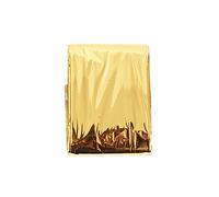Fafeicy Emergency Blanket, 5 Pack Thermal Survival Camping Blanket, PE Material, 200 * 92cm, Gold Silver (gold-1pcs)