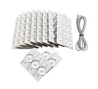 Fafeicy Energy-efficient White LED Light Strip Parts for 32-65-inch TV Repair with 50 PCS Lamps Pearls (6V 50pcs with 2M wire)