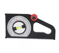 Fafeicy Engineering Inclinometer, ABS Universal Slope Measuring Ruler 0-180 Degree Engineering Slope Level Meter Angle Measuring Scale Tool for Civil Engineering (without Magnetism)
