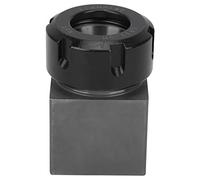 Fafeicy ER-32 Square Collet Chuck Block Holder, Hard Steel | CNC Lathe Machine Tooling, 60 90 120 Degree Cross Hole Drilling, Through Hole Design, Machine Shop Fixture, Prototyping
