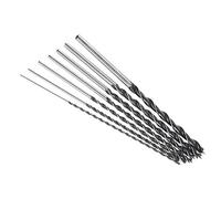Fafeicy Extra Long Brad Point Wood Drill Bit Set 7 Pcs High Carbon Steel | 3 Point Tip for Centering, 300mm Length for Thick Timber, 4-12mm Sizes, Woodworking Power Tool Accessories