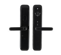 Fafeicy Fingerprint Door Lock, Bluetooth Smart Door Lock with Handle, App Control, Password and Key Access, Easy Installation in 10 Minutes for Apartment Hotel Home Use