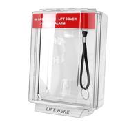 Fafeicy Fire Call Point Cover IP67 Heat Proof Manual Call Point Protective Guard for Home Office Outdoor Fire Safety