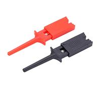 Fafeicy Flat Test Hook Clips, Low Frequency Mini Lightweight Flat Test Hook Probe Grabber for Electrical Testing, with Plated Copper Sheet, Spring Clamp/Holder, Easy To Install, for Accurate