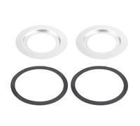 Fafeicy Food Disposer Adapter 304 Stainless Steel Sink Adapter 2 Pack with Silicone Rings Compact Replacement for Kitchen Sink for BECBAS WasteKing Wastemaid