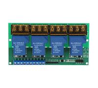 Fafeicy Four Way Relay Module, High Power Control Board with Optocoupler Isolation 30A DC5V, for MCU PLC Automation and Smart Home Projects (12VDC)