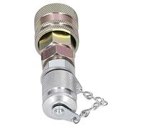 Fafeicy G1/8 Quick Coupling Connector Hydraulic Adapter Set, Steel Threaded Link for PT/PPT Pressure Testing, Temperature -40 to 212°F, Ideal for Industrial Hydraulic Systems