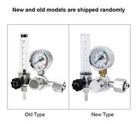 Fafeicy G5/8 Pressure Regulator with Pressure Meter Zinc Alloy Compact Design for Welding MIG 0-25Pa Output Stable Argon Gas