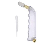 Fafeicy Glass Cutter with Alloy Head Automatic Oiling, Ergonomic Handle Tile and Glass Cutting Tool, Detachable Sharp Blade for DIY Home Improvement Projects