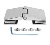 Fafeicy Glass Shower Door Hinges, 8mm to12mm Heavy Duty 304 Stainless Steel Glass to Wall Hinge for Bathroom, Cabinet