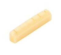 Fafeicy Guitar Nut 43mm Flat Bottom 6 String Guitar Nut | Unbleached Real Cattle Bone for Tone, Standard 43mm Size for Acoustic Electric, Pre-slotted, Storage Case Included