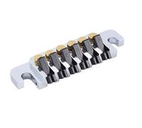 Fafeicy Guitar Tune Saddle Bridge Tailpiece, Adjustable Brass Electric Guitar with Smooth Movement & Easy Height Adjustment for Efficient Playing Experience