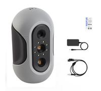 Fafeicy Handheld 3D Scanner 0.05mm Accuracy 0.1mm Resolution 10fps NIR Visual Tracking for Dark Objects and Large Parts, with Optical Anti Shake for 3D Printing