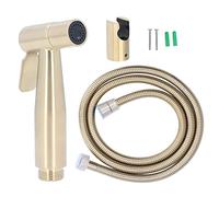 Fafeicy Handheld Bidet Sprayer, Stainless Steel Adjustable Water Pressure Portable Space Saving Easy Installation, with G1/2 Thread for Toilet Shower Pet (A Brushed Gold)
