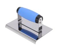 Fafeicy Handheld Concrete Edger Stainless Steel R8 98mm Curved External Corner Trowel Tool for Drywall Concrete Slab Finishing