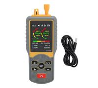 Fafeicy Handheld Dust Particle Counter, 0.3um 2.5um 10um PM2.5 PM10 Air Quality Detector with 2.8 Inch Color Screen Data Export, for Home Office and Industrial Use