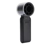 Fafeicy Handheld Mini Fan 4000mAh Rechargeable Portable Fan with LED Power Display Foldable Design Quiet Personal Cooling for Travel Outdoor Beach Vacation (Black)