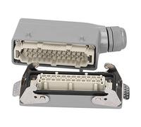 Fafeicy Heavy Duty Aviation Connector AC/DC 500V 16A, 24 Contacts Side-Out Terminal Block for Waterproof Aviation Plug Socket, Industrial Connector