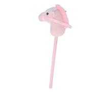 Fafeicy Hobby Horse Stick Toy 70cm Plush Riding Stick with Neighing Sounds Cartoon Horse Head Design for Kids Indoor Outdoor Play (pink)
