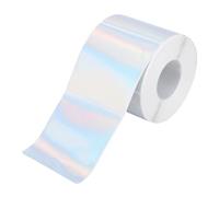 Fafeicy Holographic Round Thermal Labels 2 Inch 400Pcs Roll Direct Thermal Printer Stickers Self Adhesive with Colorful Metallic Effect for Crafting Decorations Packaging Gifts