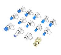 Fafeicy Hydraulic Test Adapter 14pcs Steel Coupling Kit for Hydraulic System Pressure Testing, Proof Design with Multiple Thread Sizes for Industrial Maintenance