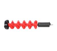 Fafeicy Ice Auger Drill Bit 8 Inch Nylon Electric Ice Auger, Carbide Blade with Float Design and Drill Adapter, 28in for Deep Water Fishing Users