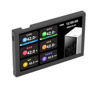 Fafeicy IPS USB Mini Screen, 5 Inch IPS USB Mini Screen Type C Sub Computer Temperature Monitor with 800x480 Resolution PC Data Monitor for Monitors (Black)