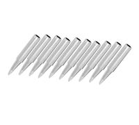 Fafeicy Iron Tips 900M T 2.4D, Fast Heating, Long Service Life, High Temperature, 10pcs Iron Tips Replacement Soldering Accessory, with More Tin, for Large Welding Area,