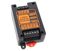Fafeicy Isolated Hub, 2 Ports Industrial Converter with Photoelectric Technology for Outdoor Use and Serial Communication, Compatible with RS-485 and Supports Up to 128 Nodes