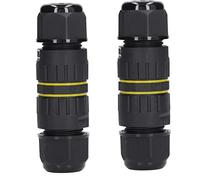 Fafeicy Junction Box Connector, IP68 Waterproof 4 400V 40A 10-14mm Electrical Power Cable Junction Box for Outdoor Garden Lights, Flood Lights, Electrical Power Connections