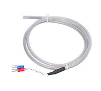 Fafeicy K Type PT100 Thermocouple 0-200°C 1M Cable PTFE Temperature Probe Sensor with High Accuracy for Industrial Measurement