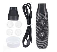 Fafeicy Kazoo Flute Double Hole Adjustable Wind Instrument, Dual Hole Flute with Ergonomic Design for Outdoor Music Lovers 115x32x20mm (Striped)