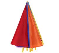 Fafeicy Kids Play Parachute Umbrella Toy, 2m Diameter 8 Handles Multicolor Oxford Fabric, for Outdoor Teamwork Games with 6-8 Children