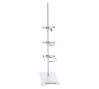 Fafeicy Laboratory Stand Set Stainless Steel Lab Support Stand with Flask Clamp Burette Clamp Set for Chemistry Physics Experiments