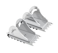 Fafeicy Ladder Anti Slip Feet for Werner D1200 D1300 D1700 D1800, Aluminum Alloy Replacement Pads with Rubber Grip, 0-90 Degree Rotating Spikes for Mud and Ice Traction