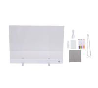 Fafeicy LED Acrylic Dry Erase Board, Light Up Drawing Tablet with RGB Color Beads 4 Dynamic Modes 11.8x8in Magnetic Whiteboard, for Kids Adults Creative Doodle Wall Art
